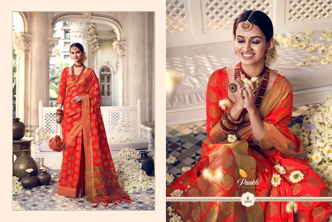 Pankh Ruchi Royal 1 New Designer Fancy Festive Wear Silk Saree Collection